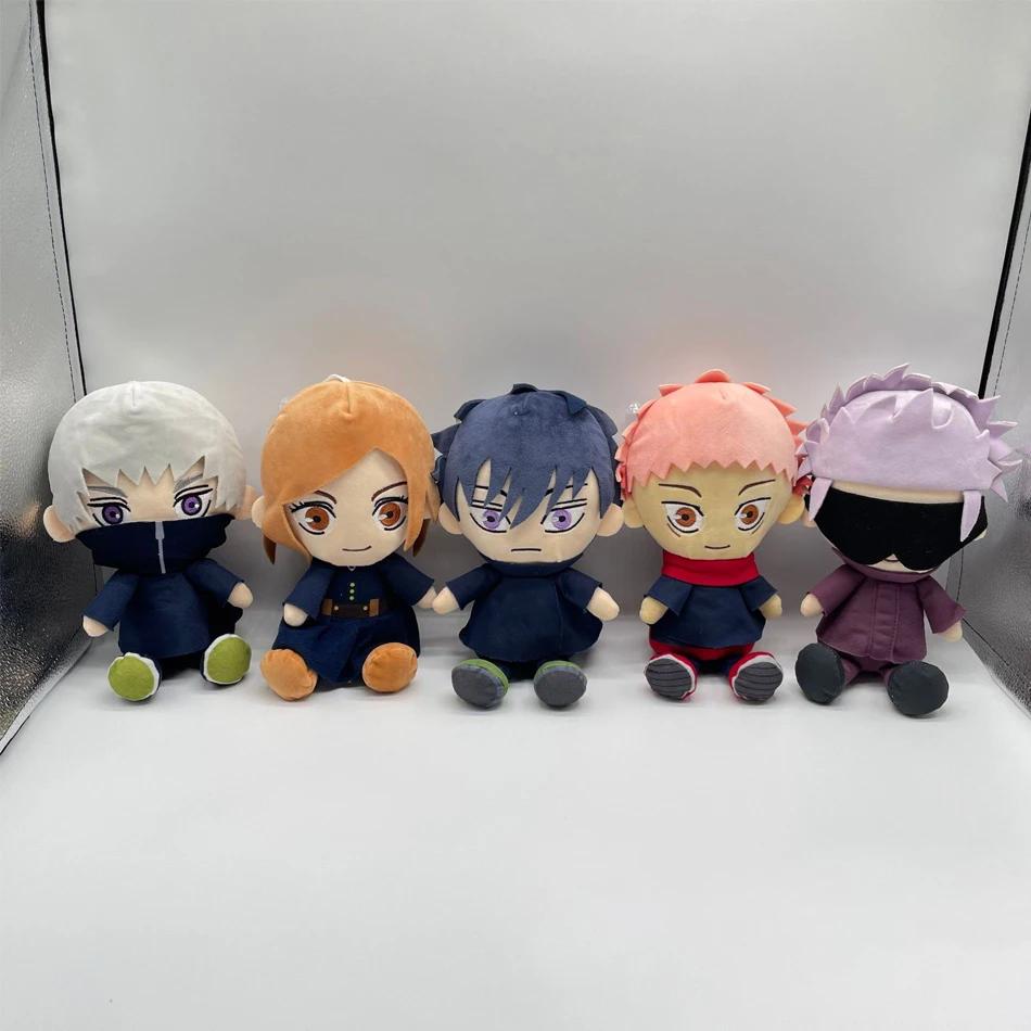 1-5 шт. Плюшевые игрушки Jujutsu Kaisen Аниме Плюшевые игрушки Годжо Фусигуро Мэгуми Кугисаки Нобара Годжо Сатору Мягкие набивные куклы Подарки для детей