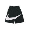 Логотип Swoosh Печать Баскетбольные Повседневные Спортивные Шорты Черные Мужские BV9385-011