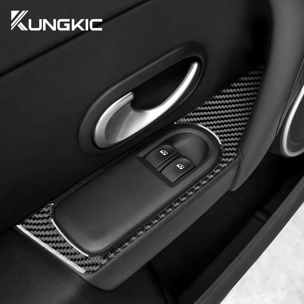 Carbon Fiber Style Interior Sticker for Renault Clio 3 2006 2007 2008 2009 2010 2011 2012 Interior Panel