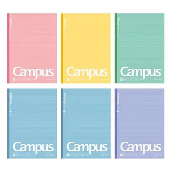 Тетрадь Kokuyo Campus B5 Точки Линия A 5 Цветов 6 штук AM-No-3CATX6