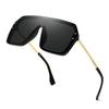 Non-polarized Fashion Oversized Square Sunglasses Men One Piece Lens Big Frame Lady Sun Glasses