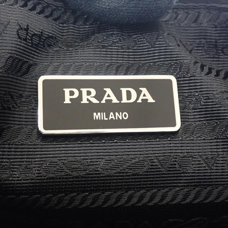 PRADA  1BH046 Shoulder Bag black/NERO Nylon/leather Women