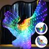 LED Isis Wings Belly Dance Wings Colorful LED Butterfly Wings With Telescopic Sticks Light Up Costume Performance Clothing