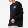 Li Ning Sports Basketball Series SS22 Deception свободная футболка с длинным рукавом унисекс топы черные AHSS403-1