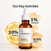 Molecular Company Сыворотка для лица с 10% ИНКАПСУЛИРОВАННЫМ витамином C 30 мл | Лучшее впитывание, Меньше раздражения | 1% витамина B5 и 0,5% HPPA для сияющей кожи, Bri