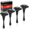 Set of 4 1PZ Car Ignition Coils for Toyota Serena C25 CC25 NC25 T31 NT31 Lafesta B30 Elgrand Engine Compatible Repair JPN-C25 3-Pin (22448-JA00C,