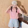 Tongshi Girls' 2026 Summer Short Sleeve T-Shirt