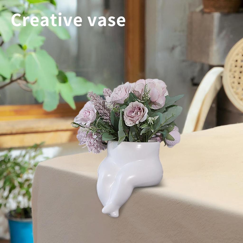 Керамическая ваза в форме человеческого тела, Креативная ваза для цветов, Искусство цветочной композиции для гостиной, Домашний декор, Подарок для друзей