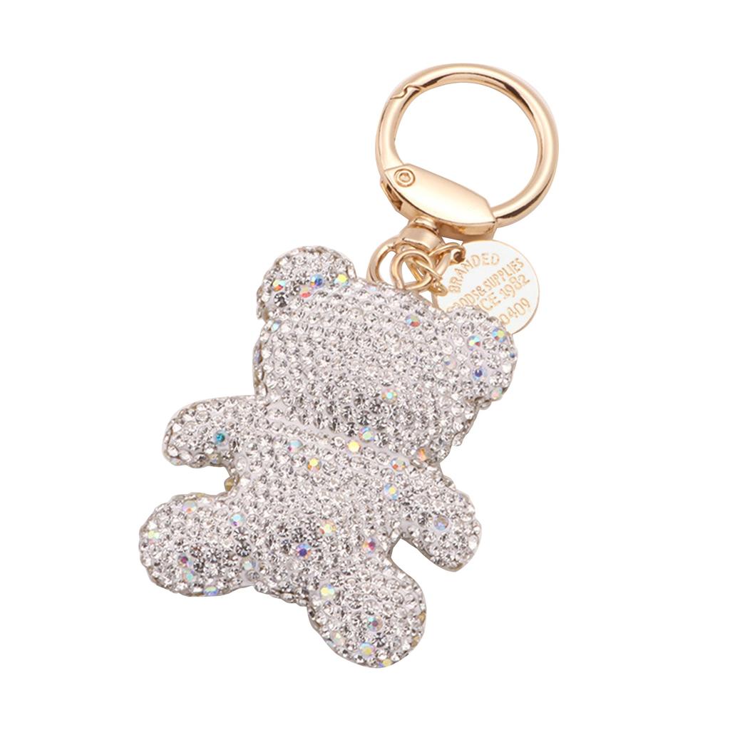 Брелок-подвеска в виде медведя со стразами, брелок для ключей автомобиля, подвесное украшение, мультяшный медведь, подвески для телефона, для украшения сумок и кошельков