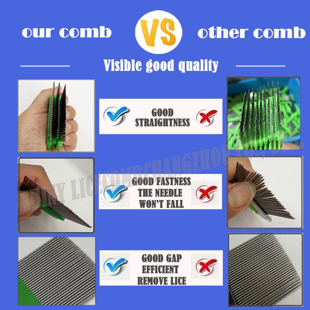 Customized Versatile 4-in-1 Safe Soft Pet Flea Comb Set Stainless Steel Fine Tooth Lice Removal Brush Convenient for Dogs