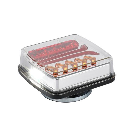 Wireless Magnetic Trailer Light IP67 Waterproof Tail Lamp Rechargeable LED Stop/Turn/Tail Lights Kit for Truck Trailers RVs Boats