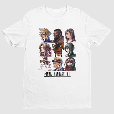 Final Fantasy VII Персонажи Ключевой Арт Премиум Футболка Тэцуя Номура