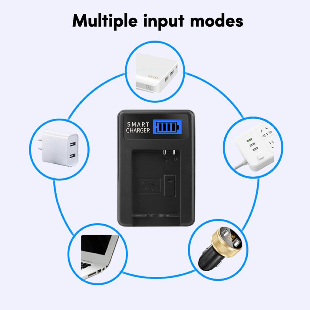 Компактное ABS зарядное устройство для аккумуляторов камеры с ЖК-дисплеем для Canon NB-10L NB10L NB 10L G1X G15 Зарядка камеры USB-зарядное устройство