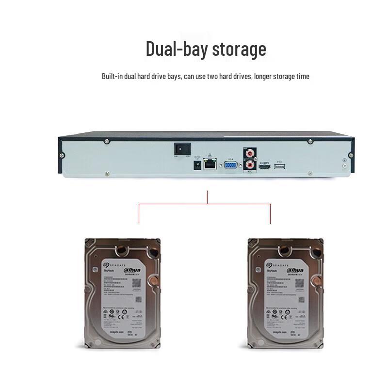 Dahua 16-Channel 2-Bay Network Video Recorder (NVR) CN plug (adapter included)