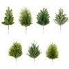 Plastic Artificial Pine Branches Green Realisticl Green Garland Christmas Decorations