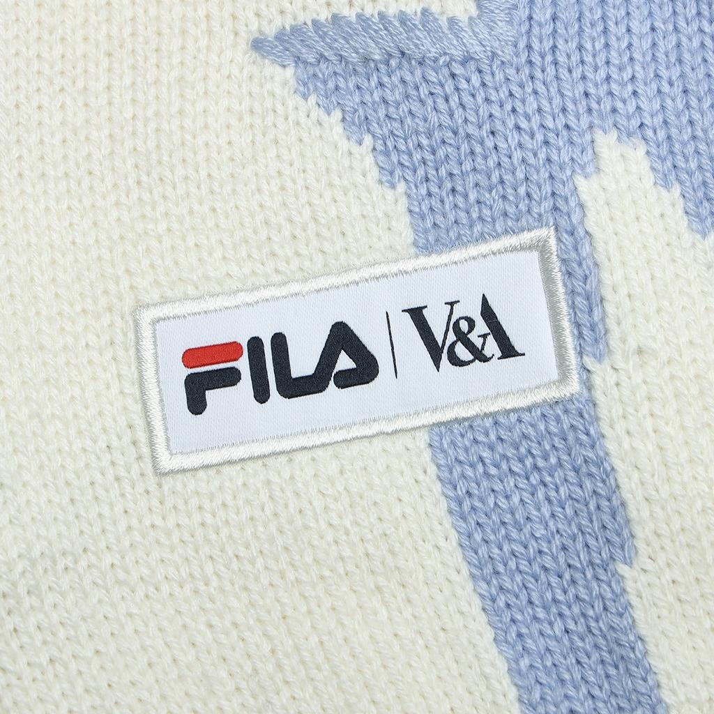 Fila X Музей Виктории и Альберта Пуловер с круглым вырезом и цветочным узором Женский свитер F11W418402F-ZA