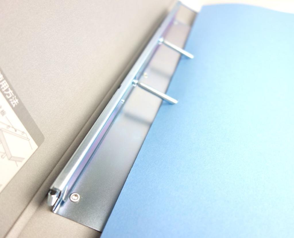 KOKUYO Tube File, Long Body Binding, 2-Hole, A3 Portrait, 40mm Binding, Holds 400 Sheets, Blue, F-613NB