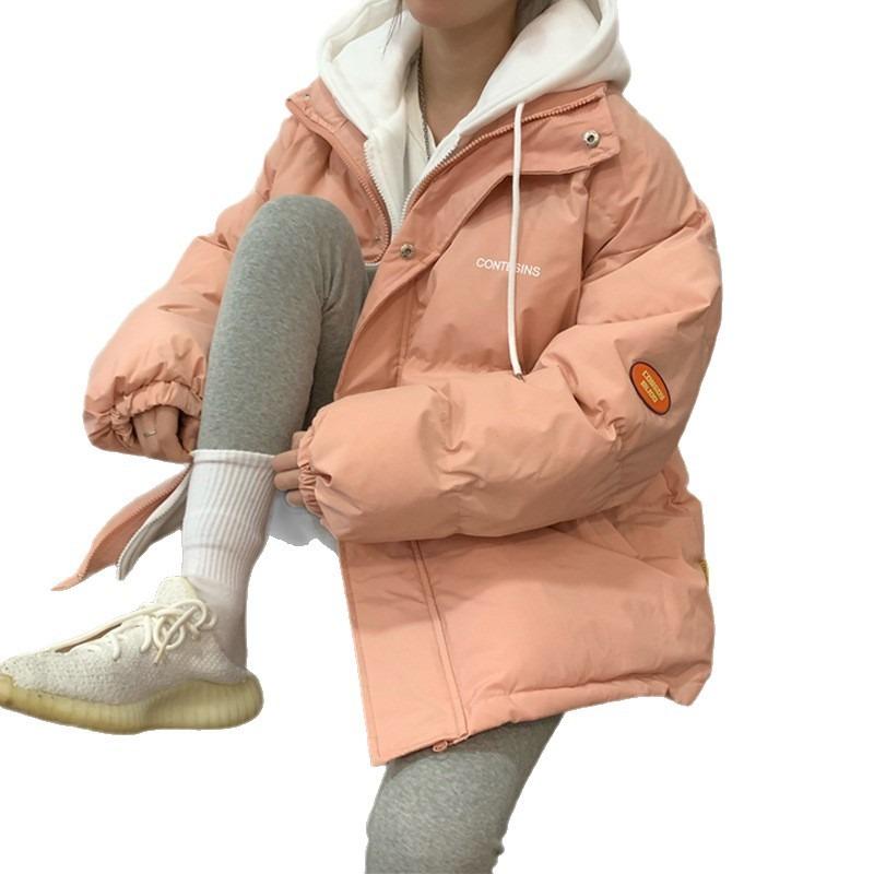 Дизайнерская куртка из пуха для женщин, зимняя новая свободная утолщенная куртка-пуховик, куртка с капюшоном