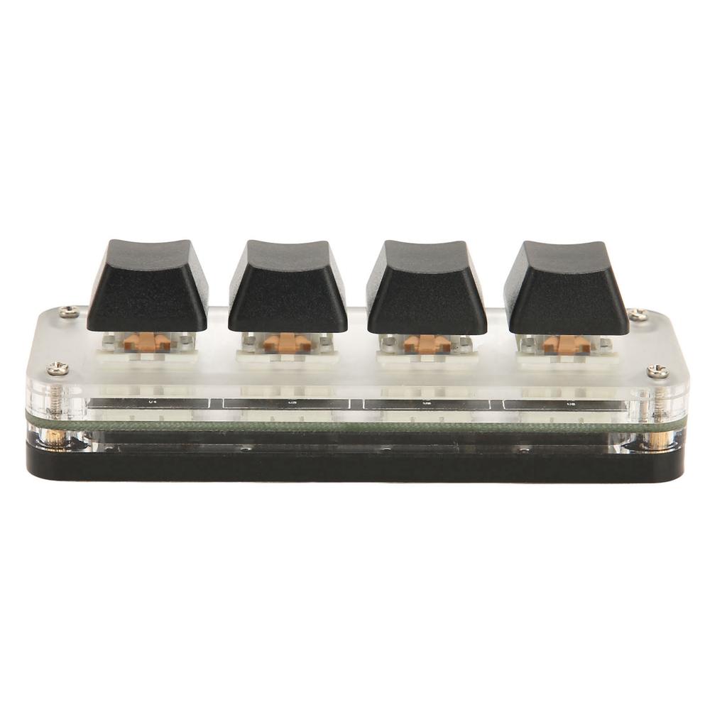 Programmable Keypad USB 4 Keys Mini Portable Mechanical Keyboard HID DIY Programmable Keyboard RGB