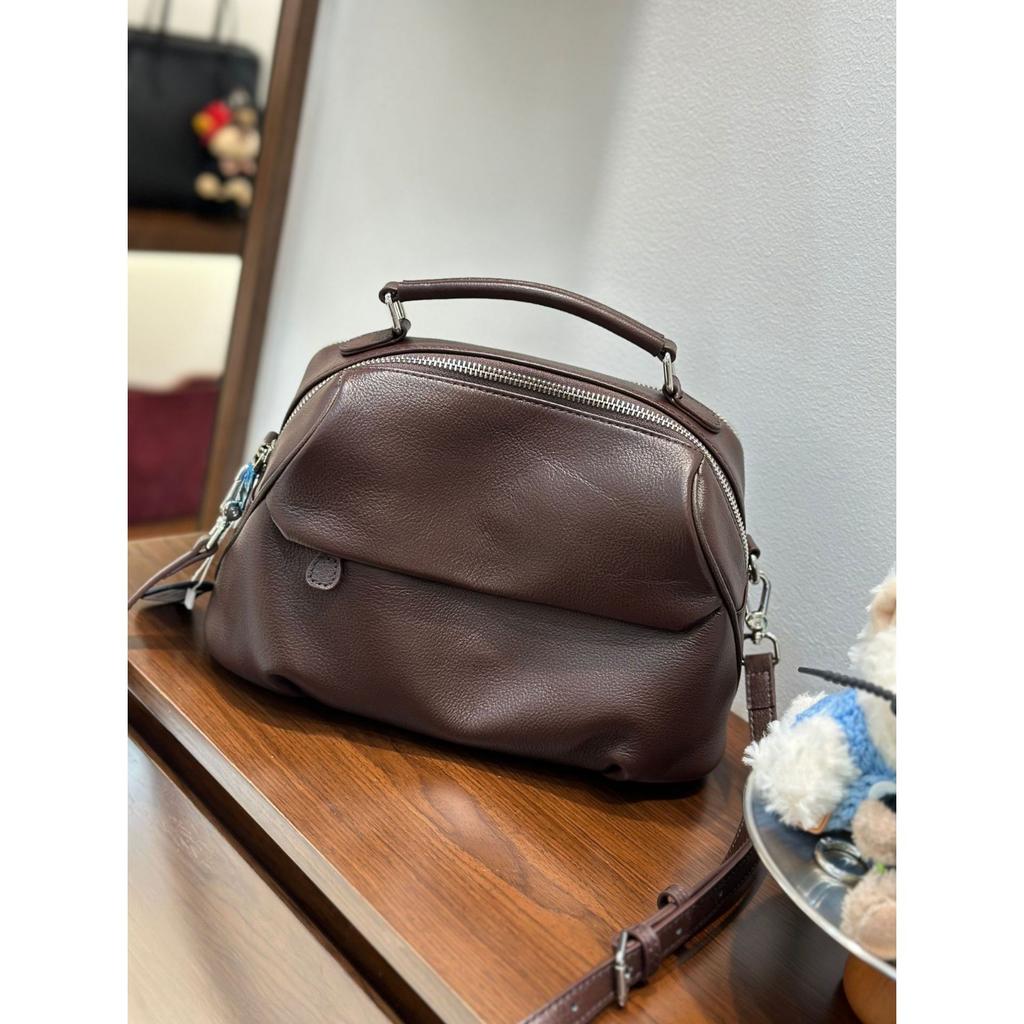 Воловья кожа, Многоцветная сумка, Модная на плечо, Практичная сумка-ракушка из мягкой кожи того же цвета