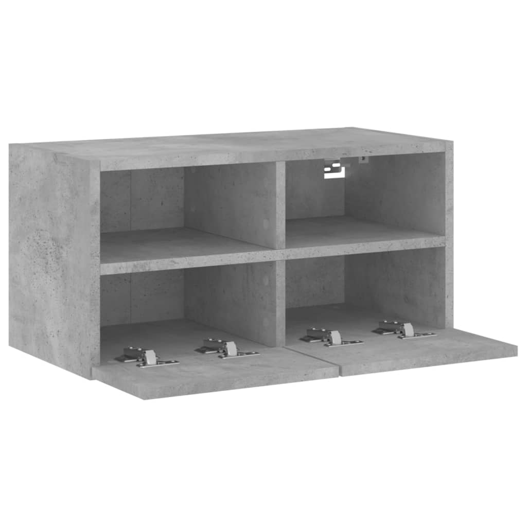TV Wall Cabinet Concrete Grey 60 x 30 x 30 cm Particleboard
