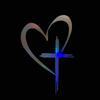 1PC Love Heart Cross Car Stickers DIY Waterproof Vinyl Decals for Auto Rear Window Body Bumper Trunk Funny Vehicle Decoration