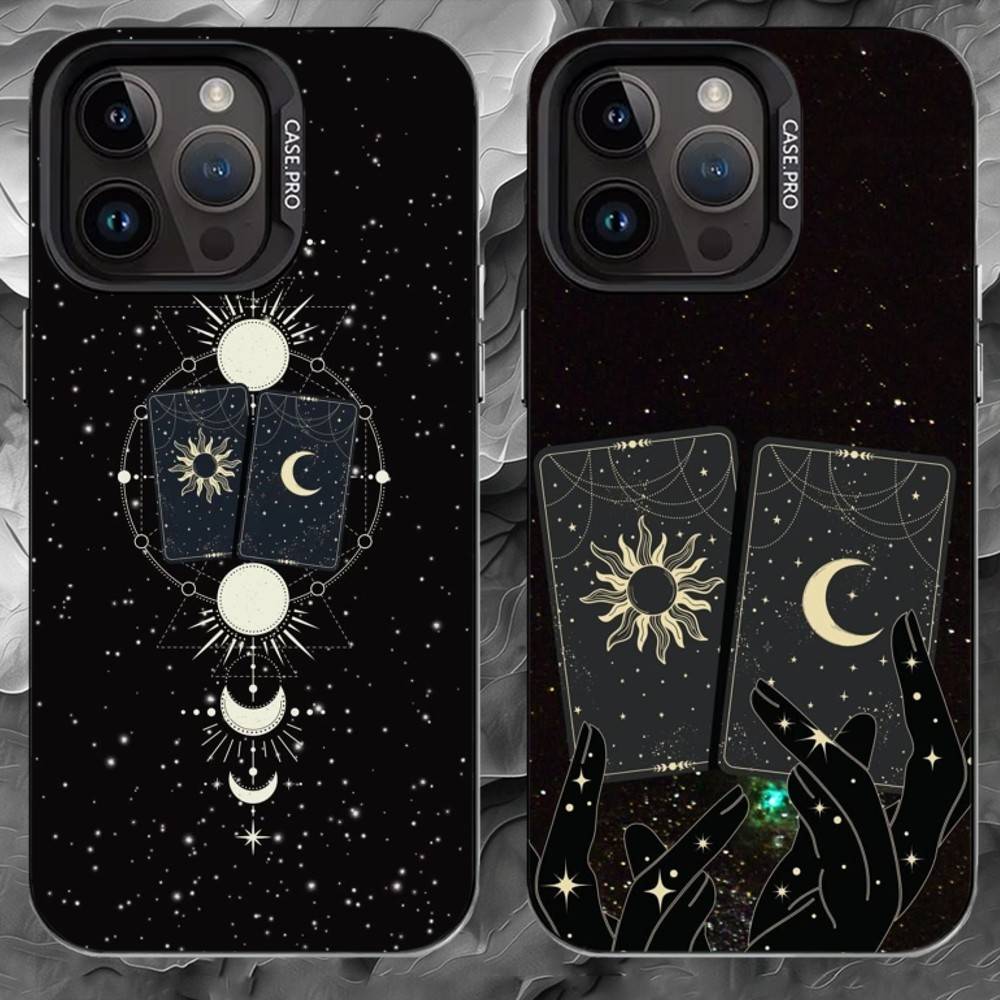A-astrology Чехол для телефона для iPhone 17 16 15 14 13 12 11 Pro Max Plus Серебристый Матовый Черный Чехол
