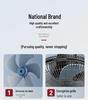 Red Double Happiness Silent Wall-Mounted Electric Fan for Home and Industrial Use