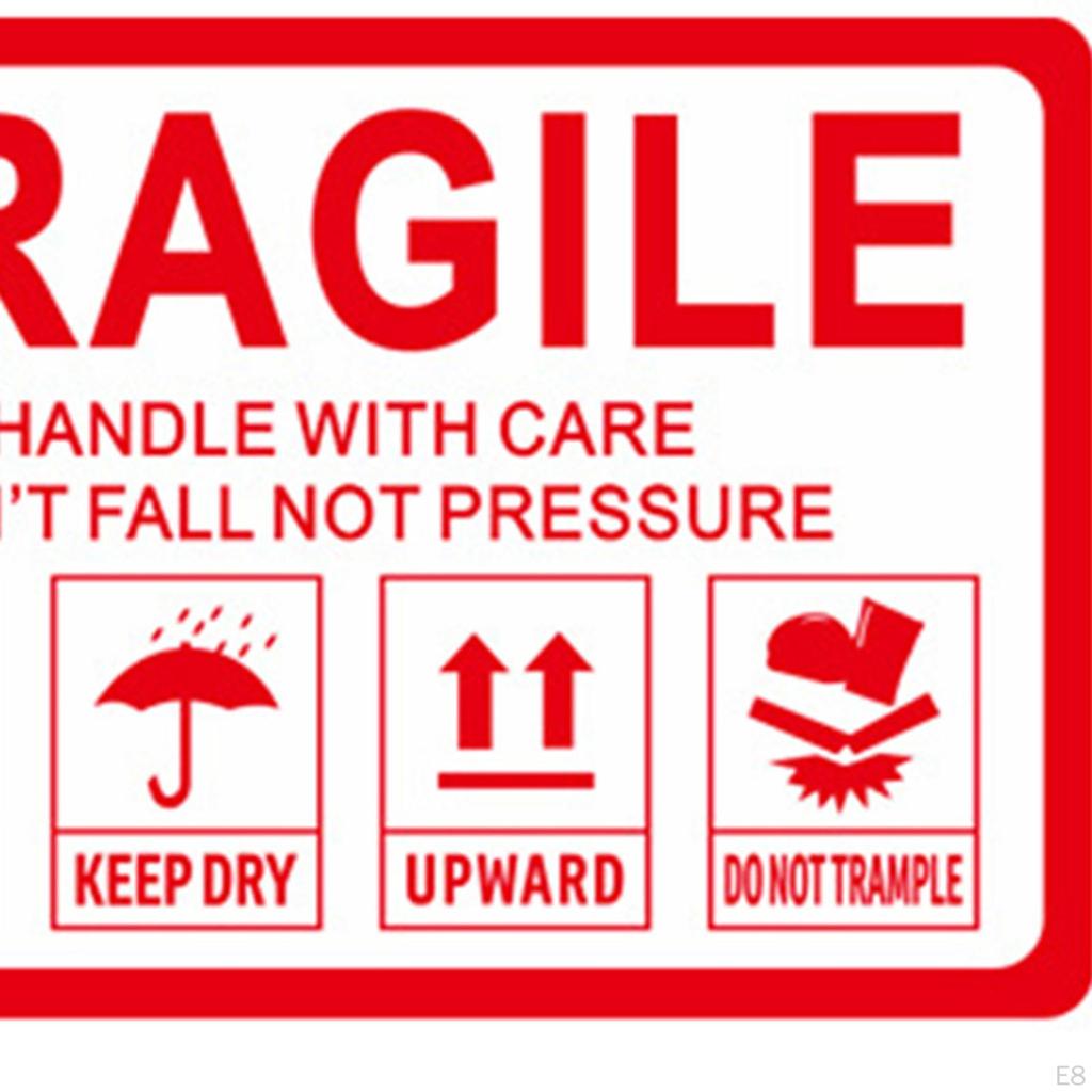 Хрупкие наклейки для транспортировки и перемещения, «Осторожно обращаться», предупреждающие этикетки,
