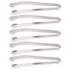 2-10pcs BBQ Sausage Turning Tongs Kitchen Hot Dogs Cooking Clip Stainless Barbecue Long Handle Tongs for Flipping Bacon Steak