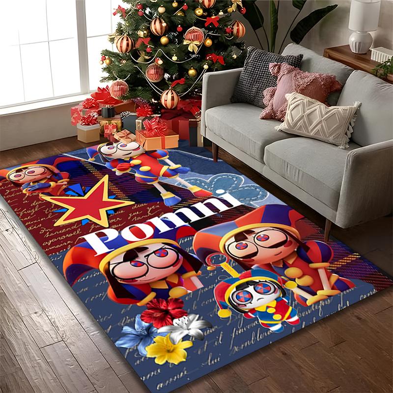 [The Amazing Digital Circus Printed Carpet] Durable Home and Office Area Rug, Kitchen Farmhouse Decorative Floor Mat