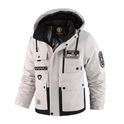 Зимние мужские горнолыжные парки Мода Мужские Хлопковые Теплые Пуховые Утепленные Модные Мужские Туристические Термальные Ветровки Куртка с Капюшоном