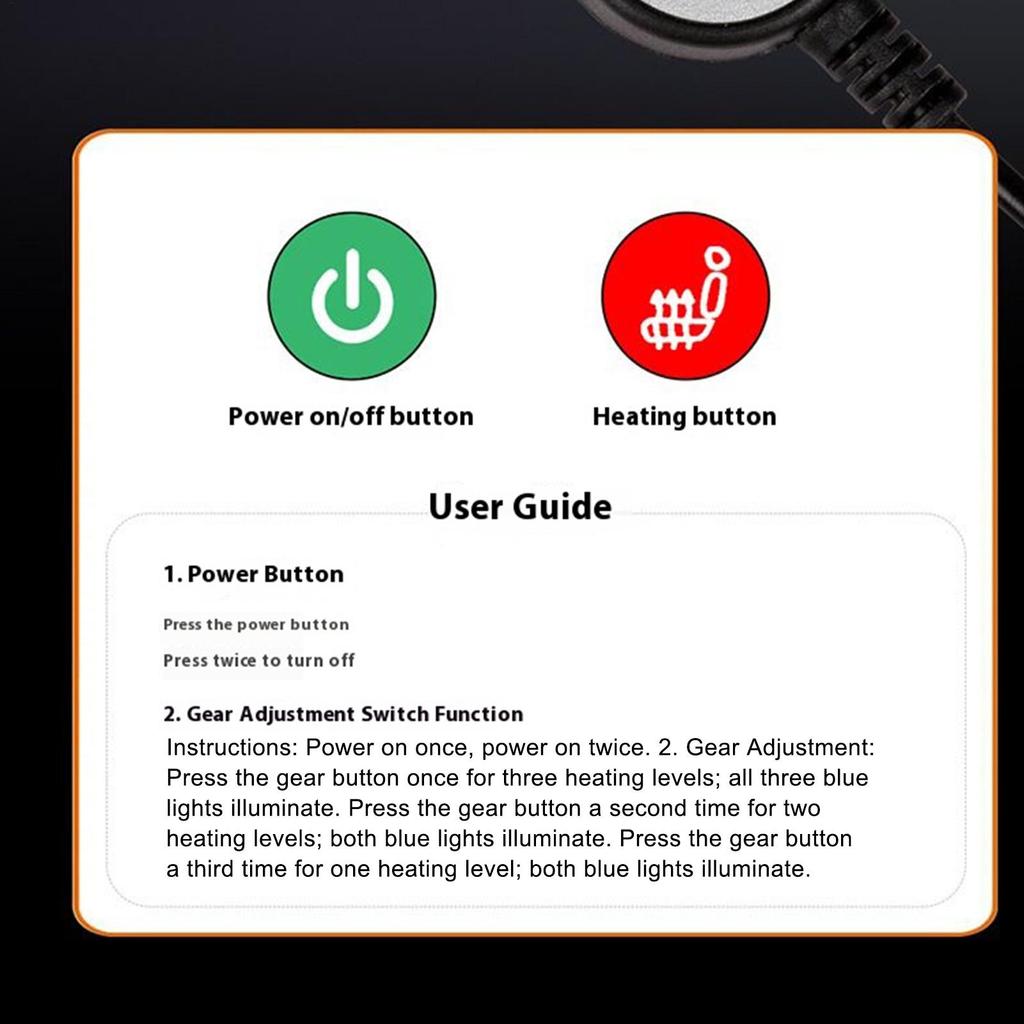 Автомобильная подушка с подогревом для сиденья, быстронагревающаяся накладка, подогреватель сиденья, устройство для подогрева автомобильного кресла для внедорожника, седана, грузовика, автомобиля