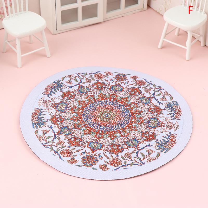 1:12 Миниатюрный кукольный домик, напольный коврик, напольный коврик, спальня, гостиная, модель, декор, игрушка, кукольный домик, аксессуары