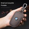 Metal Logo Leather Key Case Secure Waist Hanging Car Key Storage For BMW Performance F30 F20 F10 F40 E92 E91 G20 G30 G06 G07 G11 DZ0