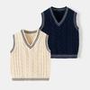 Boy's V-Neck Knitted Cotton Sweater Vest - New Fall/Winter Style