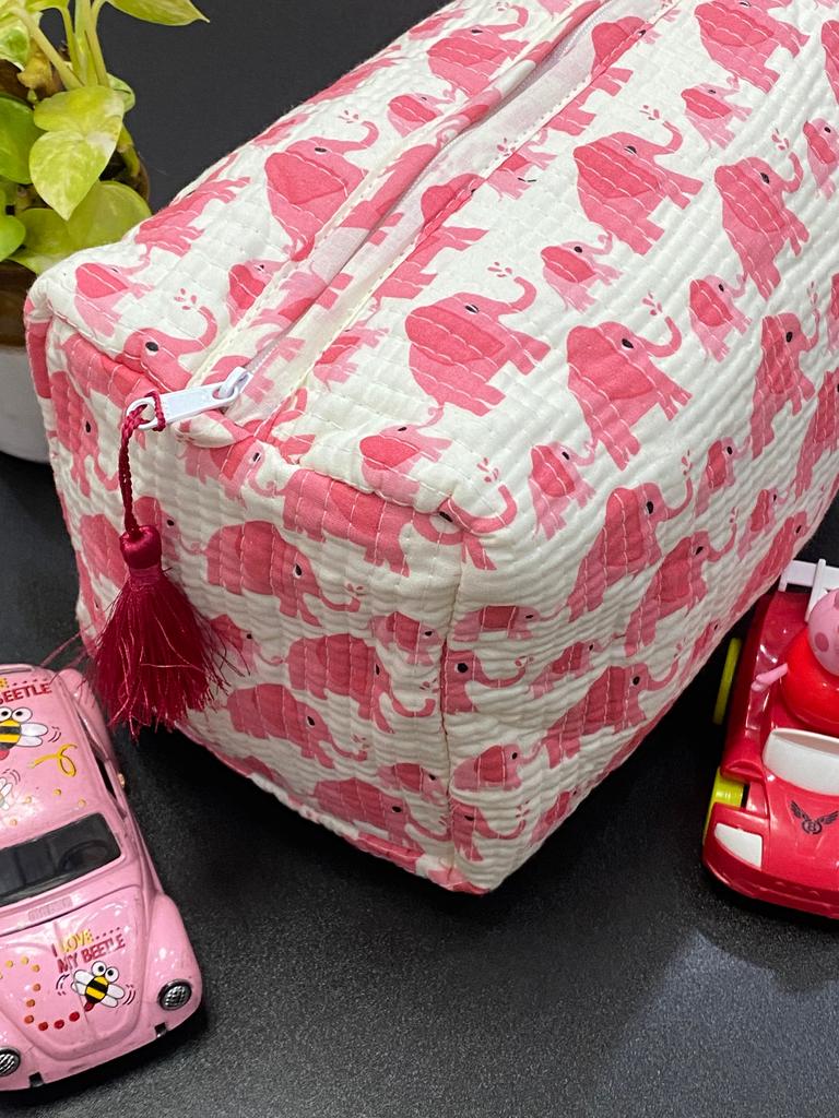 LARGE Multipurpose Quilted Pouch/ Bag