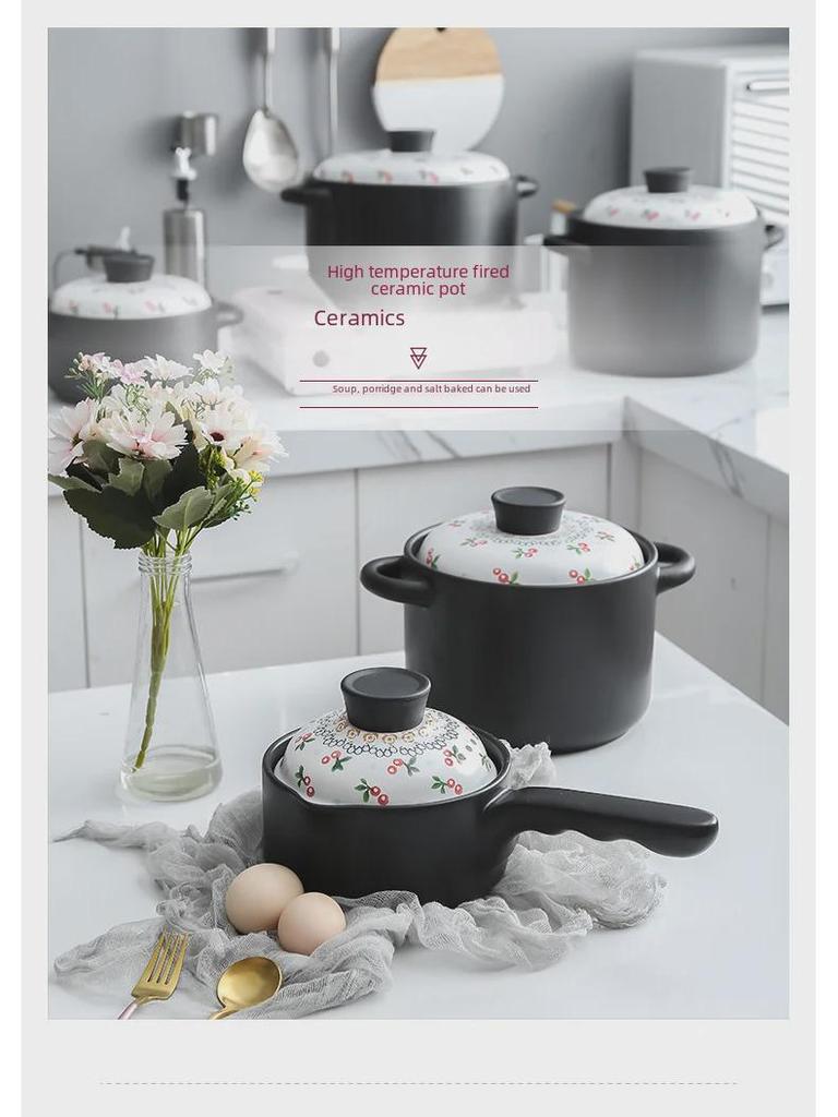 Керамическая жаропрочная кастрюля для тушения в домашних условиях