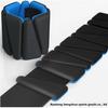 Adjustable Detachable 1-pound Iron Block Weighted Wrist Bands Two-Tone Triangular Silicone Velcro-Style Unisex Body Building