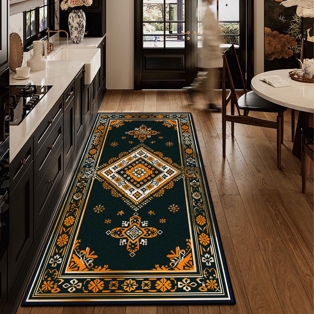 Nordic Style Long Carpet Living Room Persia Decoration Kitchen Bathroom Non-slip Floor Mat Home Bedroom Bedside Rug Customizable