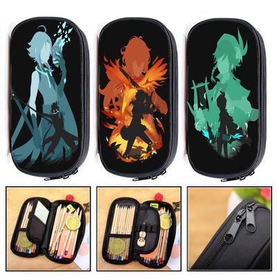 Многофункциональный пенал Genshin Impact Hu Tao Ganyu Tartaglia Gorou, школьные канцелярские товары, материал Escolar Papelaria