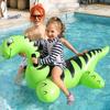 Inflatable Dinosaur Swimming Pool Toys Ride-On Inflatable Swimming Pool Beach Swimmer Summer Water Fun Raft for Kids and Adults
