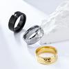 Men's Tungsten Steel Ring Simple Hip Hop Accessories Women's Wedding Proposal Jewelry Silver Tungsten Gold Black Couple Ring