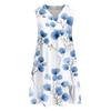Women's Casual Fashion Breathable V-neck Vest With Pockets Floral Holiday Dress