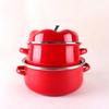 Binaural Handle Saucepan with Lid Soup Pot Cookware Tomato Enamel Pot  Noodle