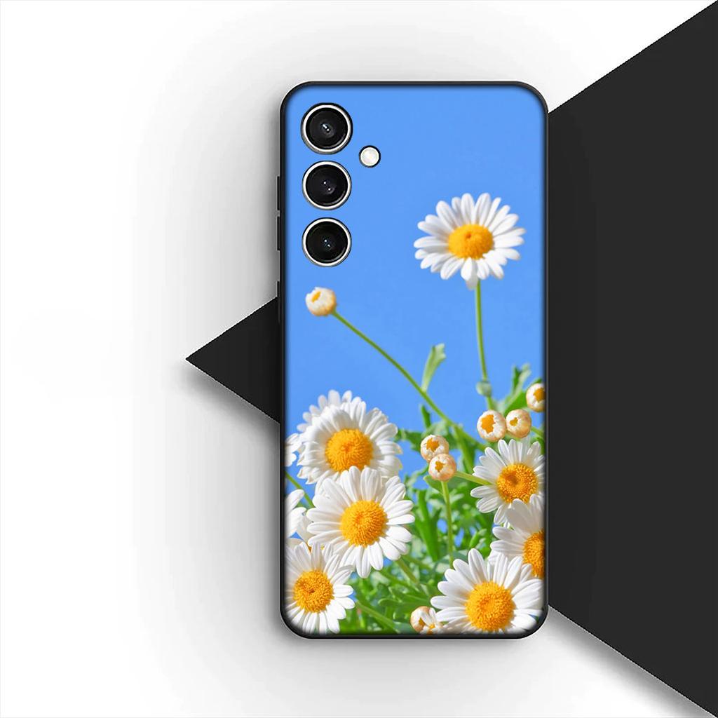 Cover for Samsung Galaxy A35 A36 A55 A26 A05 A06 A14 A50 A51 A53 A54 A12 A13 A23 Phone Case Sunflower Yellow Flower Butterfly
