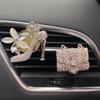 Crystal Shoe Bag Car Air Freshener Perfume Fragrance Aromatherapy Car Air Vent Freshener Clip Diffuser Auto Decor Car Styling