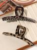2Pcs Leopard Large Hair Claw Clips for Women,5.1Inch NonSlip Banana Clip for Thick Hair,Strong Hold Hair Styling Accessories