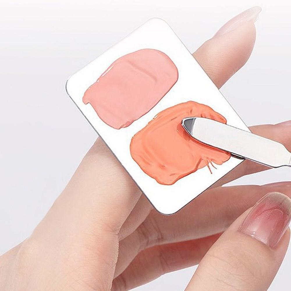 Портативная косметическая палочка для смешивания TR Company, маленькая, из нержавеющей стали, 1 шт., серебристая