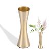 Nordic Metal Vase Gold Thin Flower Vases Arrangement Flower Container for Wedding Table Centerpiece Decoration